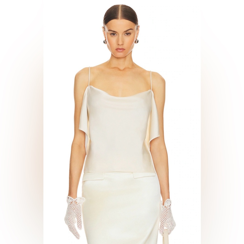 Helsa Luna Cowl Top in Ivory NWT Size Medium